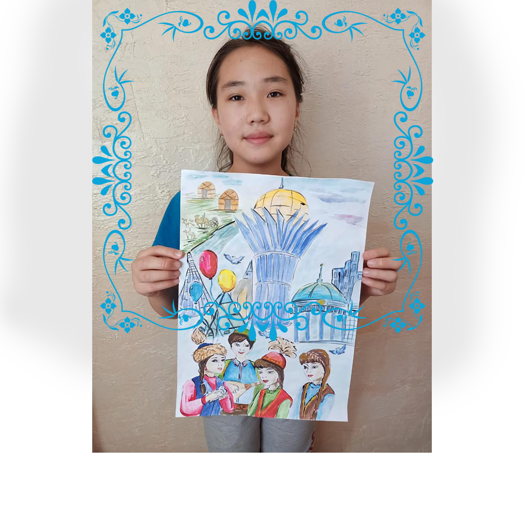 6 ә сынып оқушысы Әсетқызы Аруназ Қазақстан Республикасының Тәуелсіздігінің  30 жылдығына байланысты ауданда өткен "Елімнің жүрегі-Астана" атты аудандық сурет байқауынан ІІ-орын иеленді